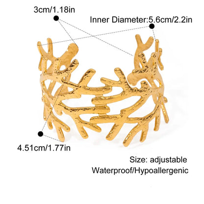 Bella geometrisches Blattarmband