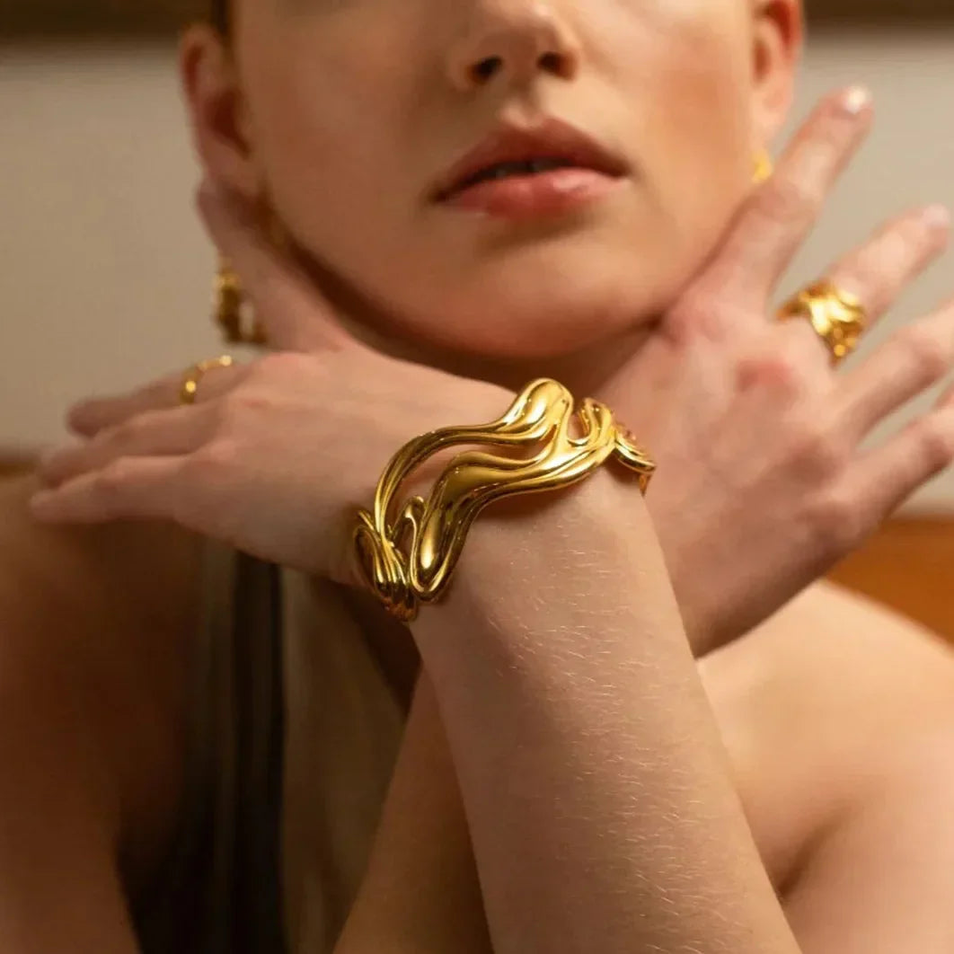 Bella geometrisches Blattarmband