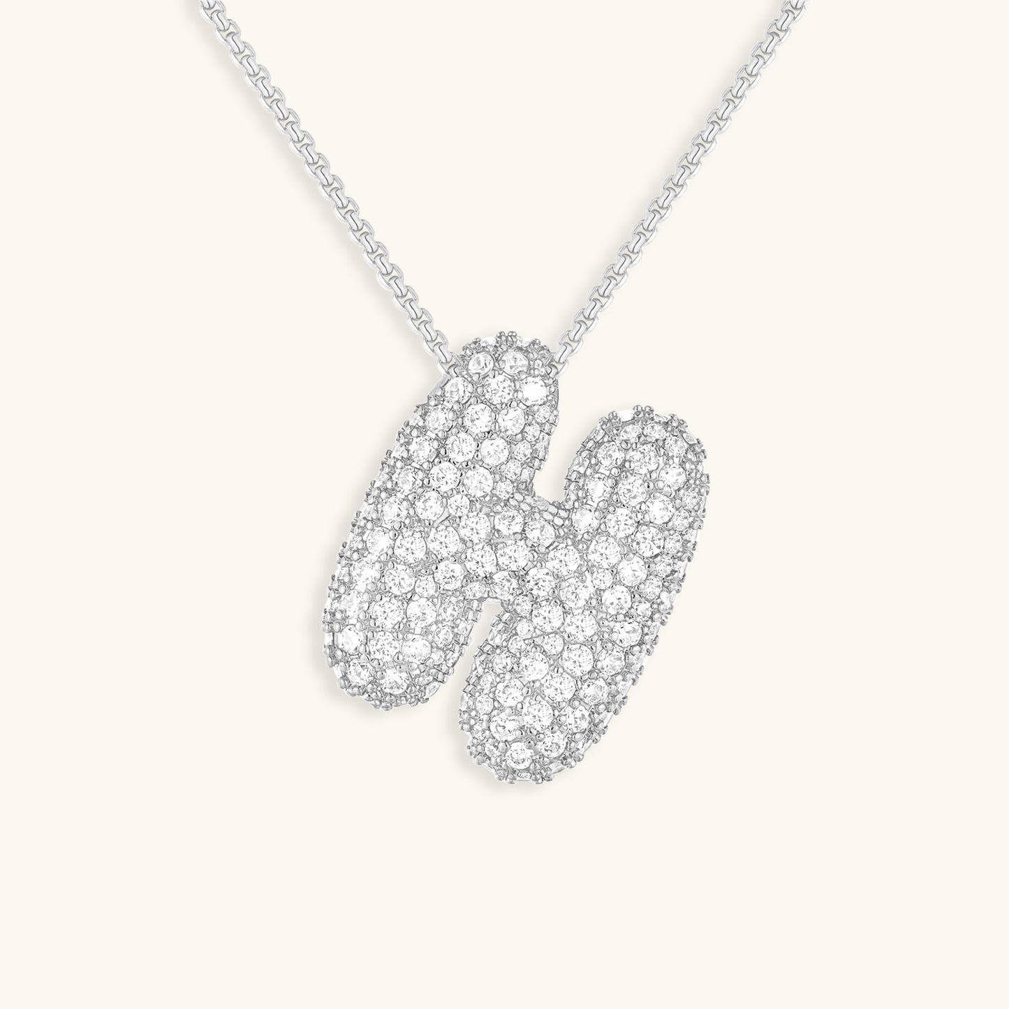 Zara Initial Diamant Halskæde