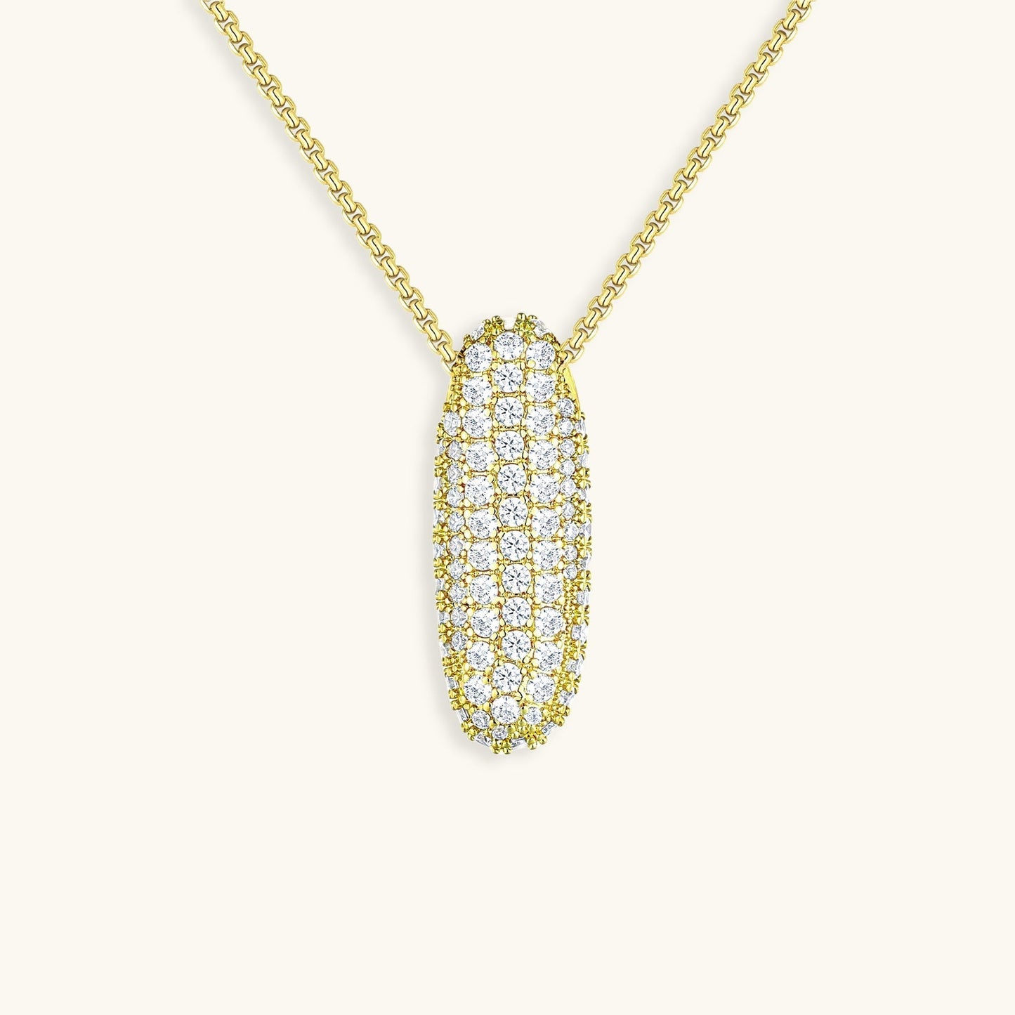 Zara Initial Diamant Halskæde