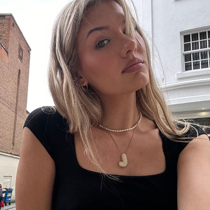 Zara Initial Diamant Halskæde