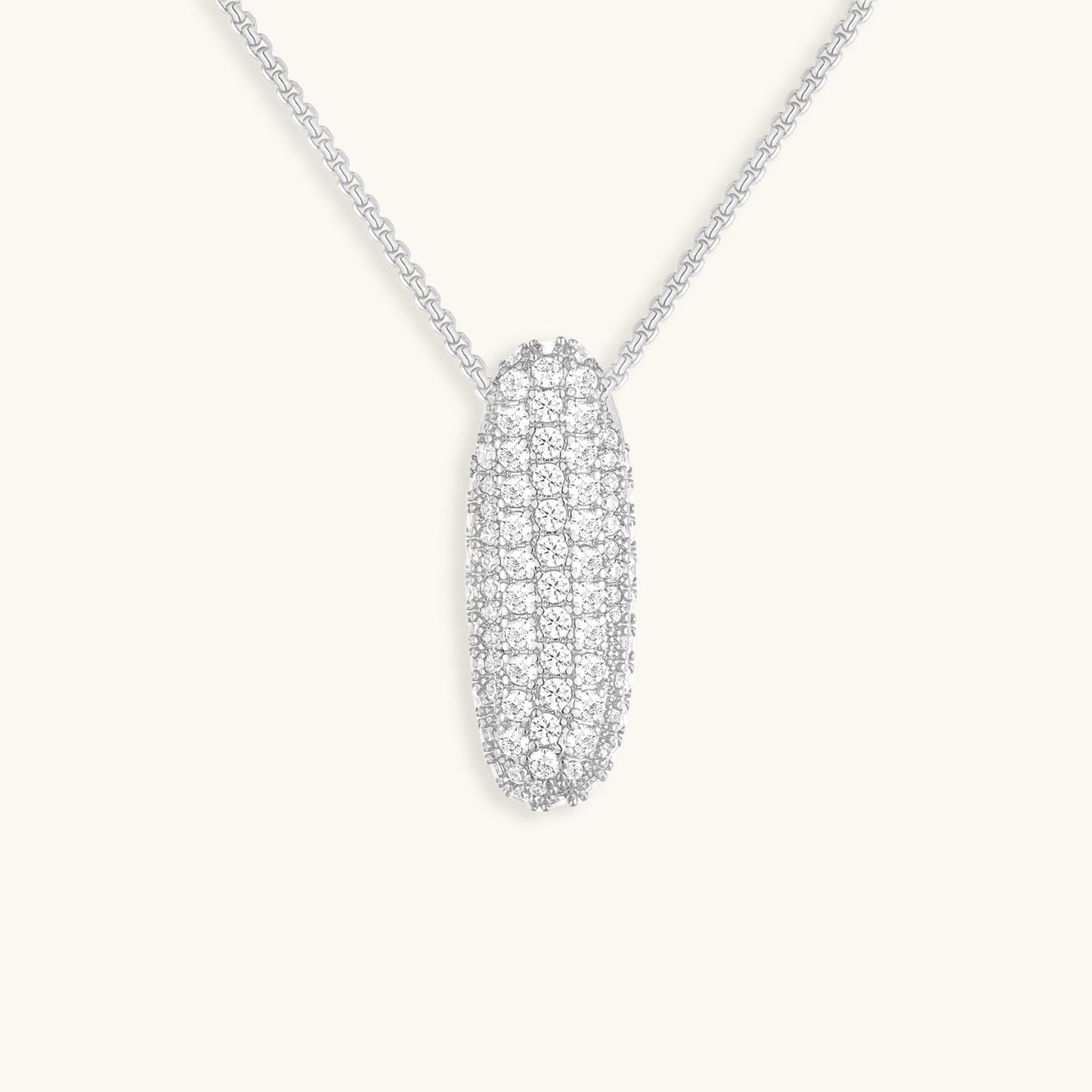 Zara Initial Diamant Halskæde