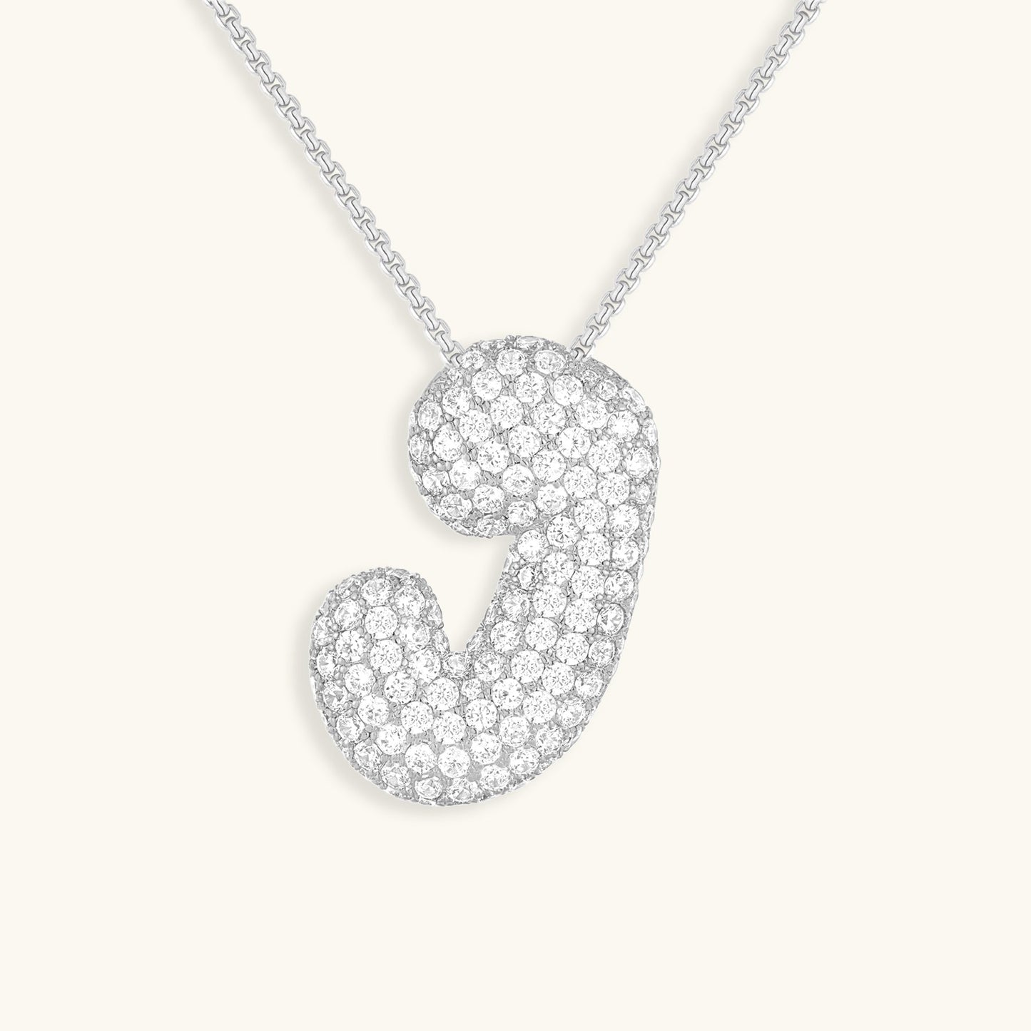 Zara Initial Diamant Halskæde