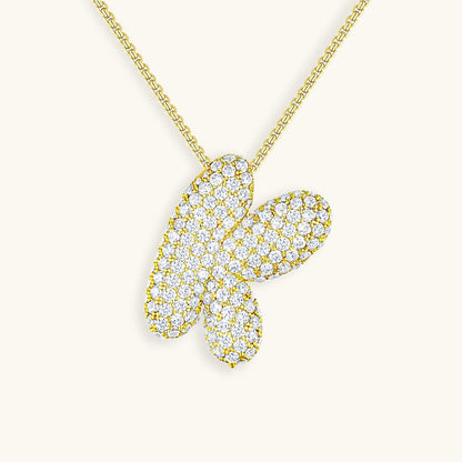 Zara Initial Diamant Halskæde