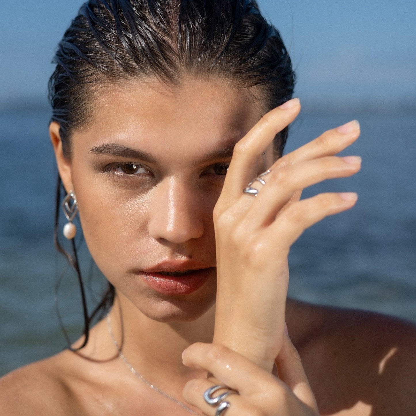 Selkie Perleøreringe