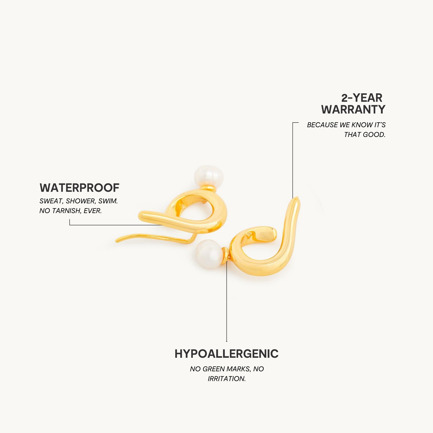 Lunar Breeze Øreringe