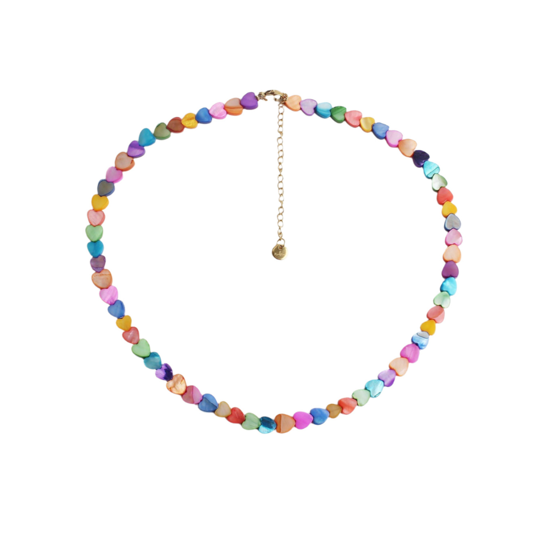 Mira Rustfrit Stål Hjerte Halskæde