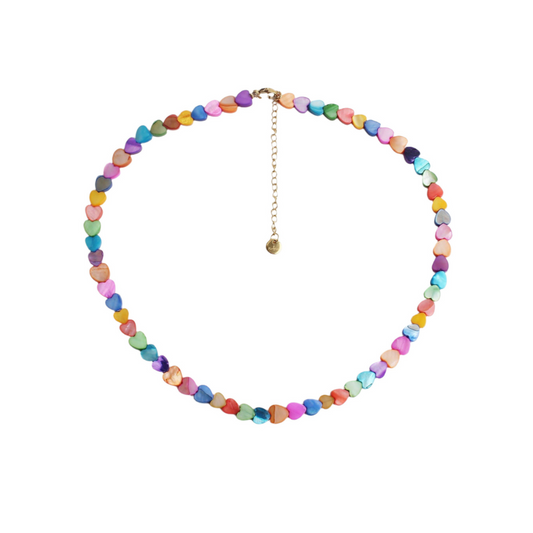 Mira Rustfrit Stål Hjerte Halskæde