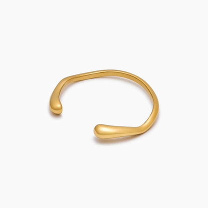 Skulptureret Bølgearmring