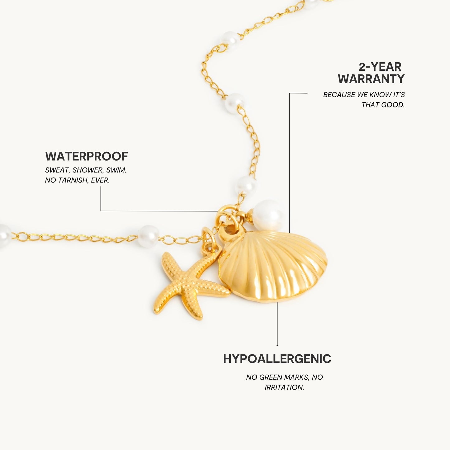 Måneskinshav Halskæde