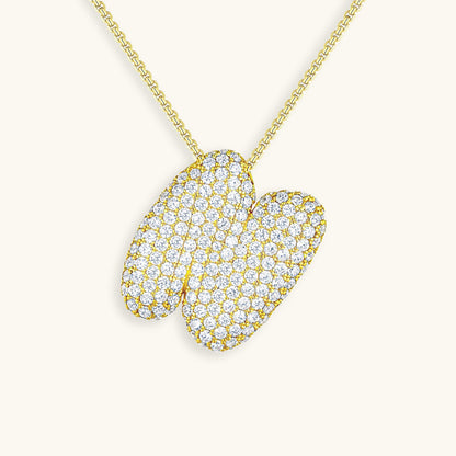 Zara Initial Diamant Halskæde