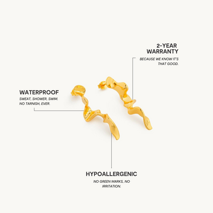 Nautical Waves Øreringe