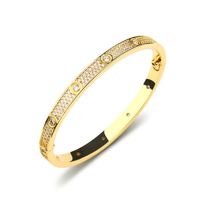 Golden Eternity | Zirkon Armbånd