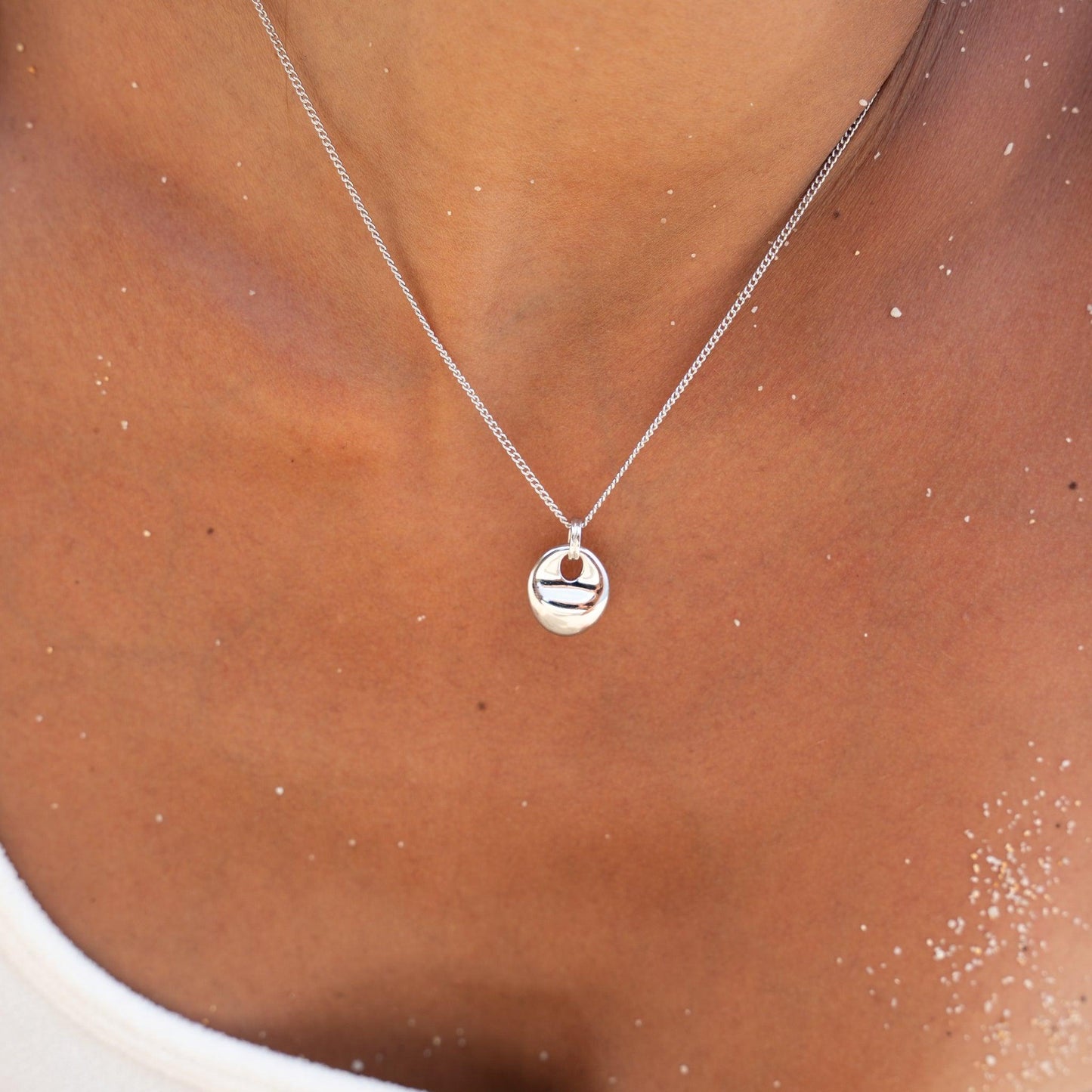 Ocean Kieselsten Halskæde