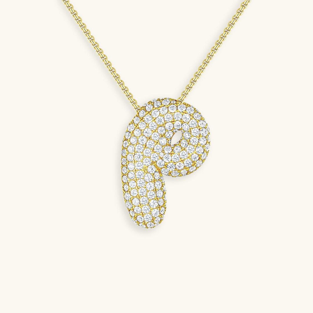 Zara Initial Diamant Halskæde