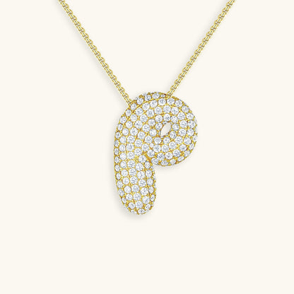 Zara Initial Diamant Halskæde