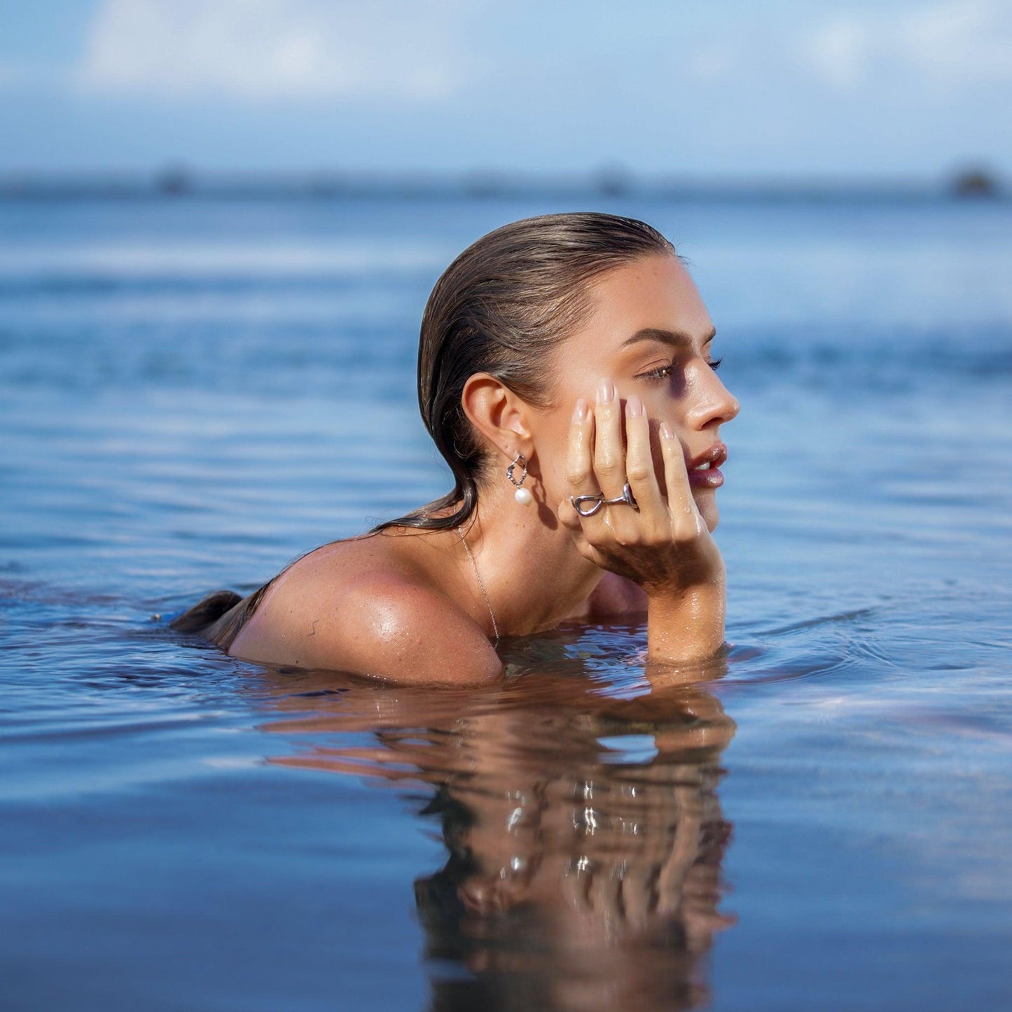 Øreringe Med Perlerev