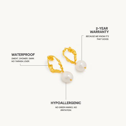 Perle Drift Øreringe