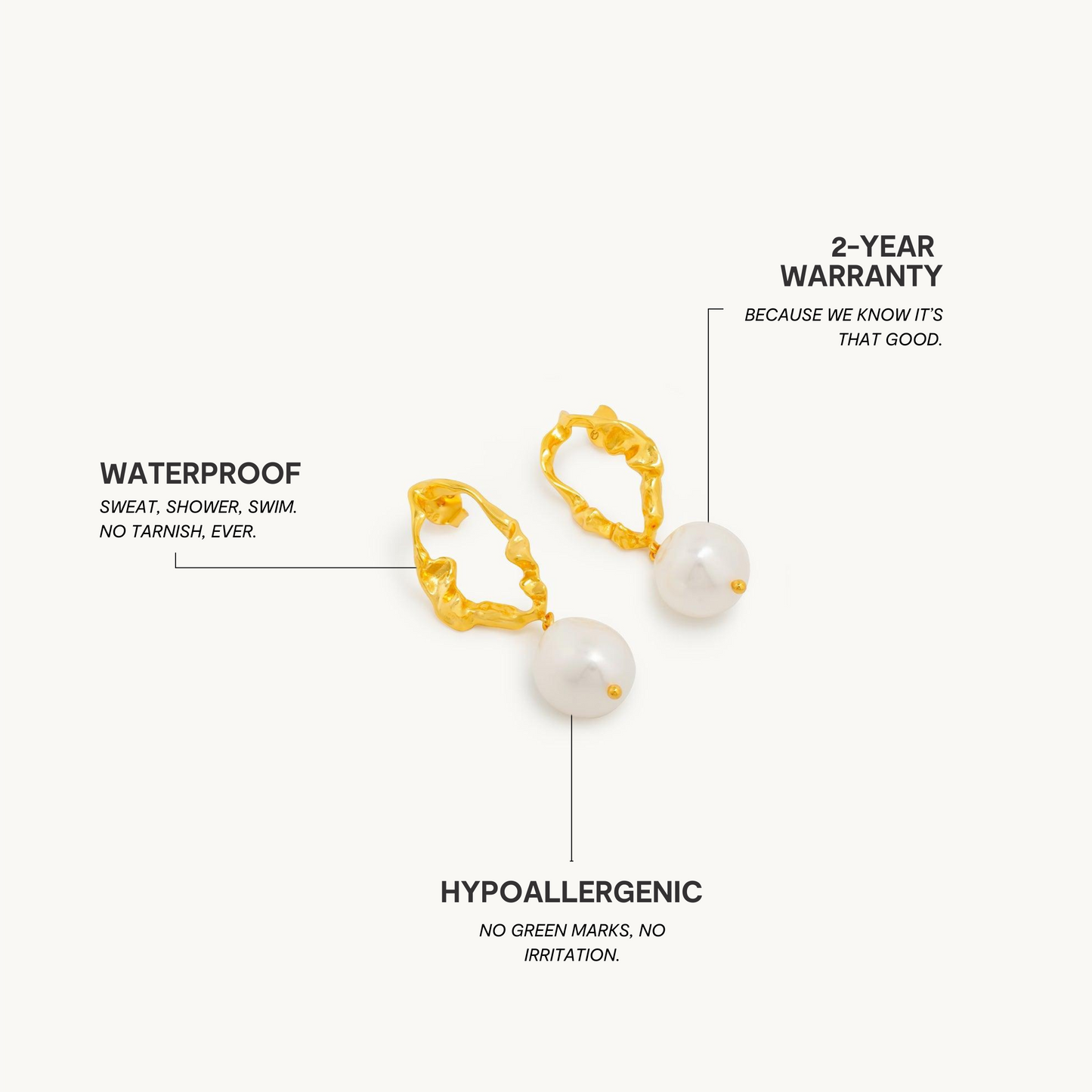 Øreringe Med Perlerev