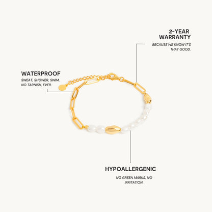 Perleskyline Armbånd