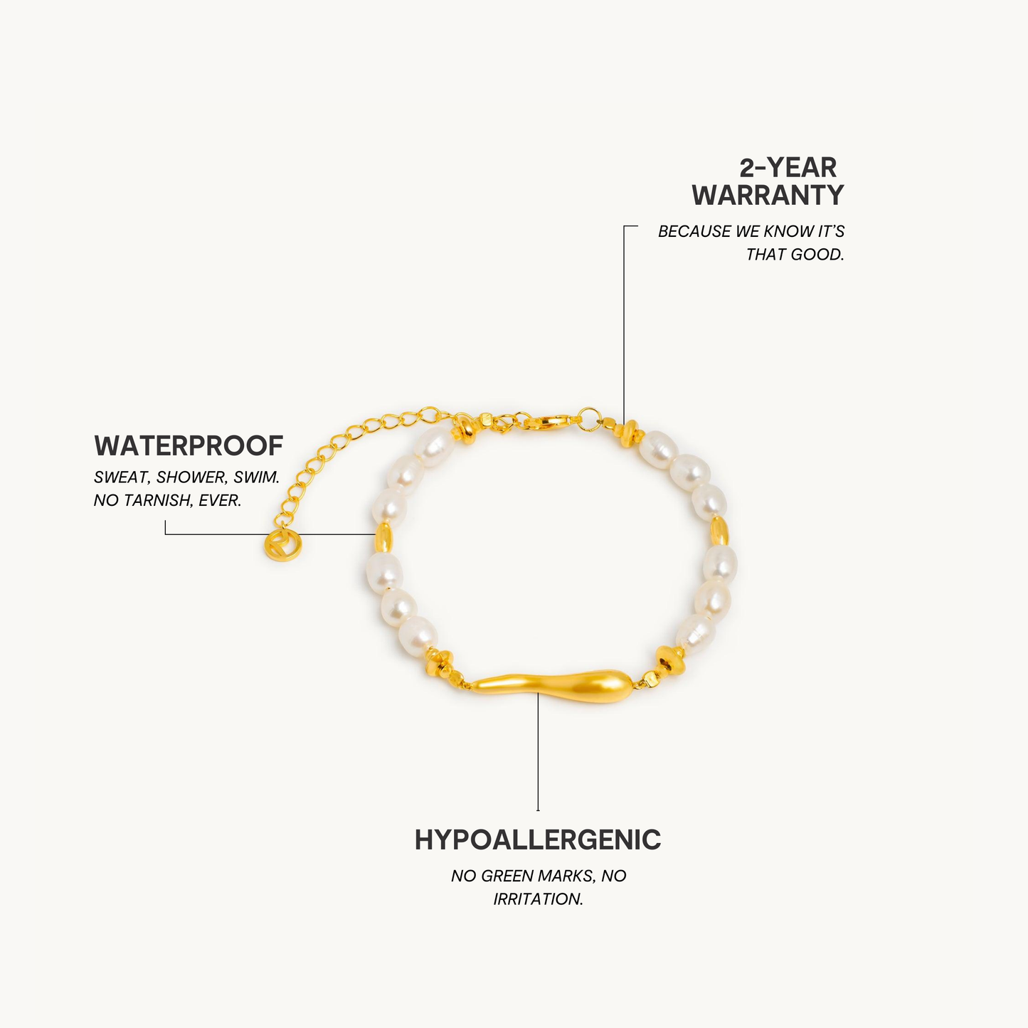 Perlemirakel Armbånd