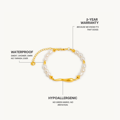 Perlemirakel Armbånd