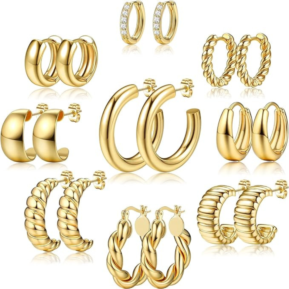 Pairs Øreringe - Guld