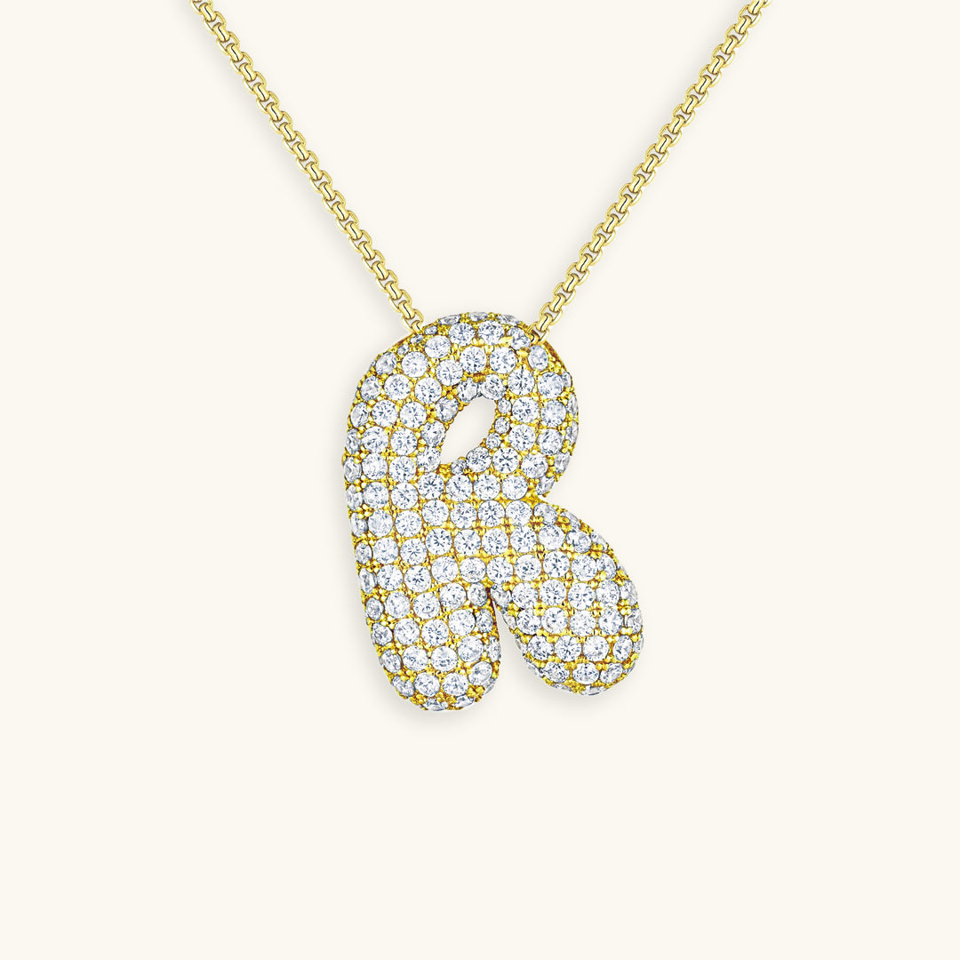 Zara Initial Diamant Halskæde