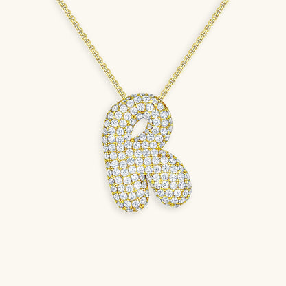 Zara Initial Diamant Halskæde