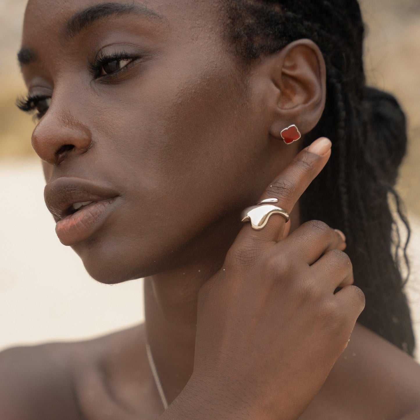 Amaya Rubin Øreringe