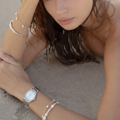 Perlebølge Armbånd