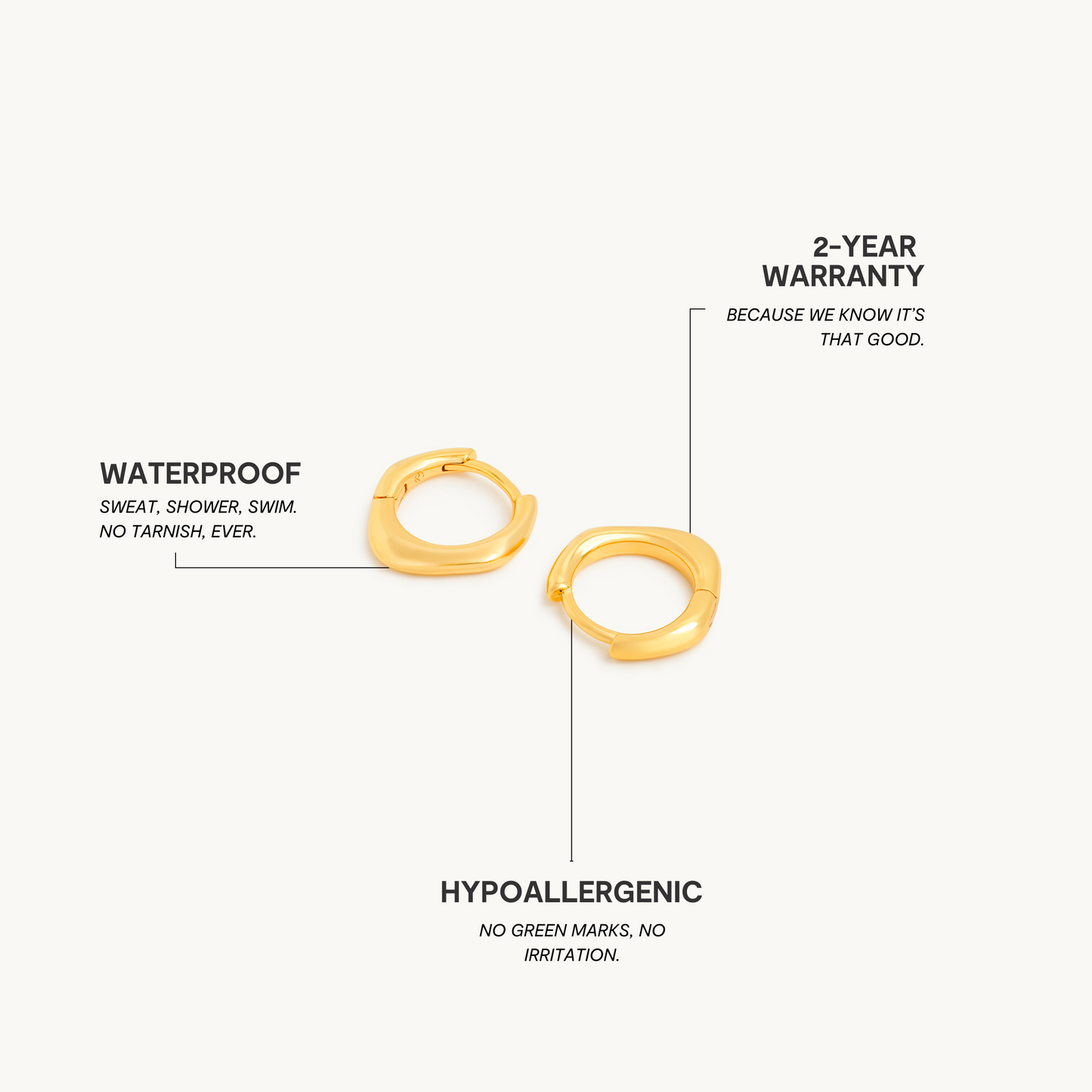 Shape of Water Øreringe