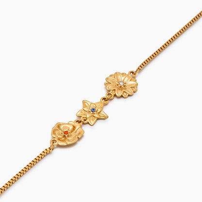 Personligt Fødselsblomst Charm-armbånd