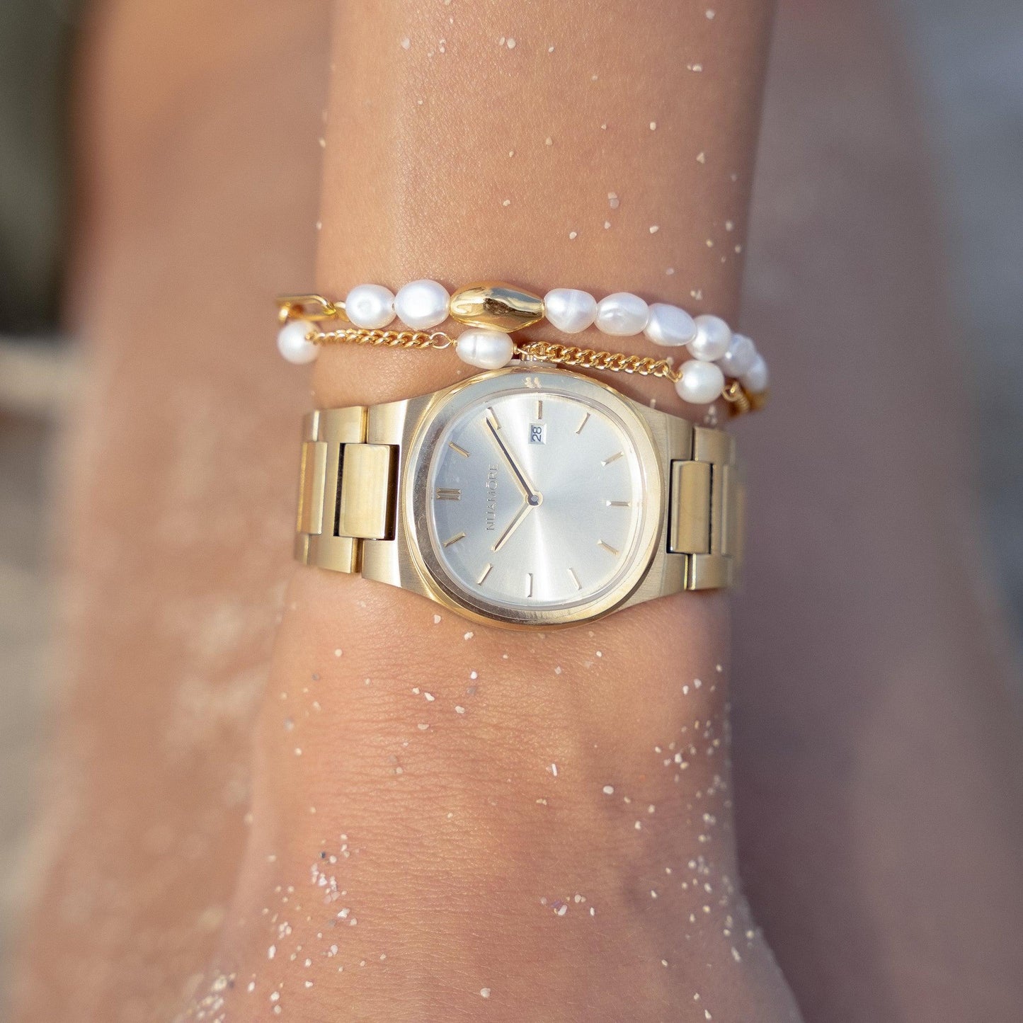 Perleskyline Armbånd