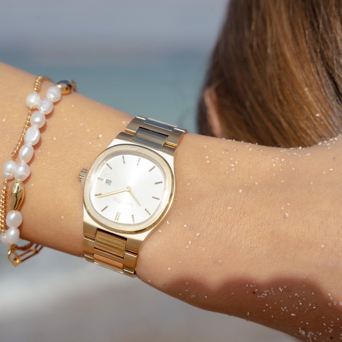 Perleskyline Armbånd