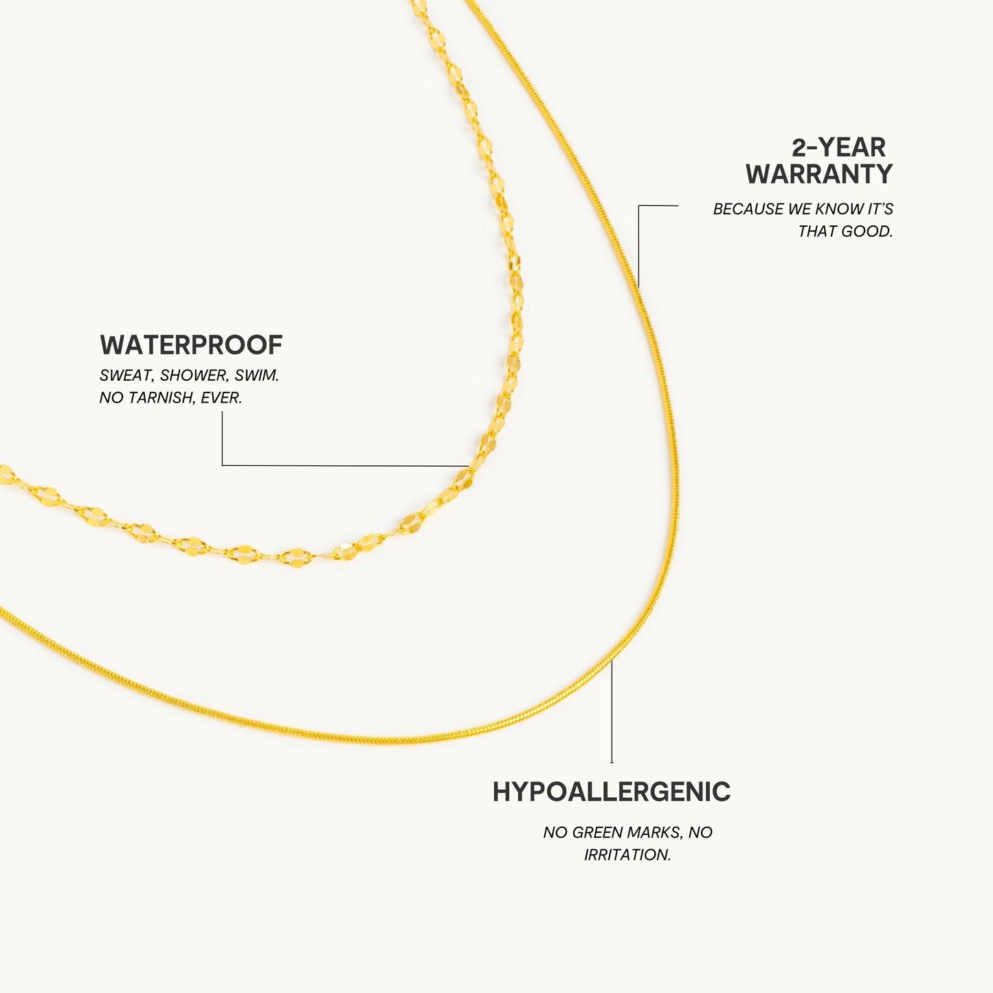 Halskæde Blide Bølger