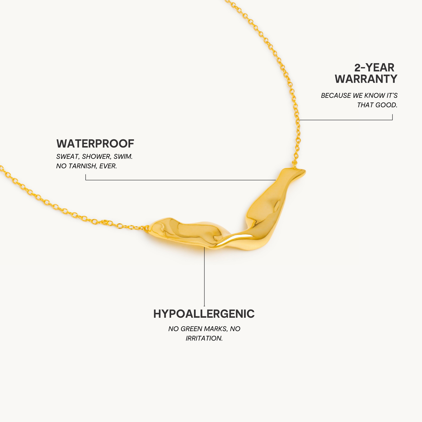 Solkyssede Halskæde