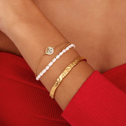 Essentiel Tekstureret Armring