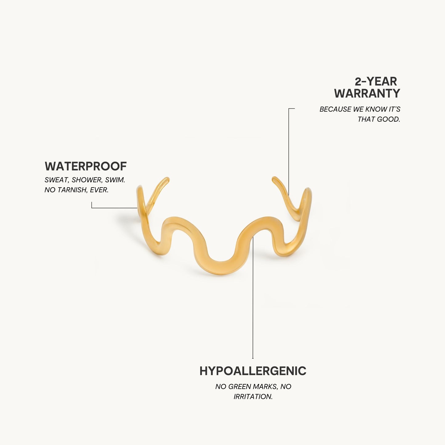 Tidevandsbølge Armbånd