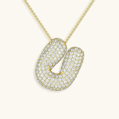 Zara Initial Diamant Halskæde
