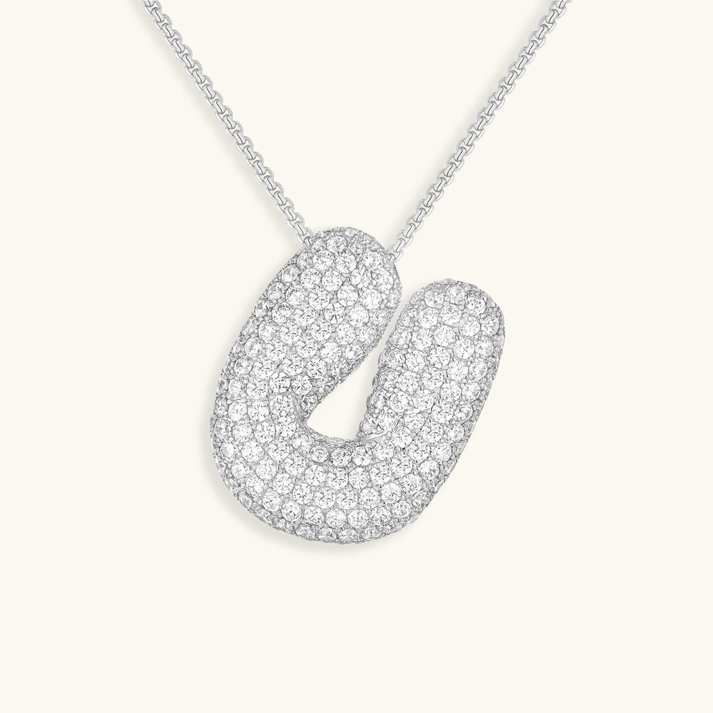 Zara Initial Diamant Halskæde