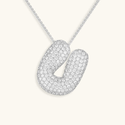 Zara Initial Diamant Halskæde