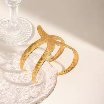 18K Søstjerne Åbent Armbånd