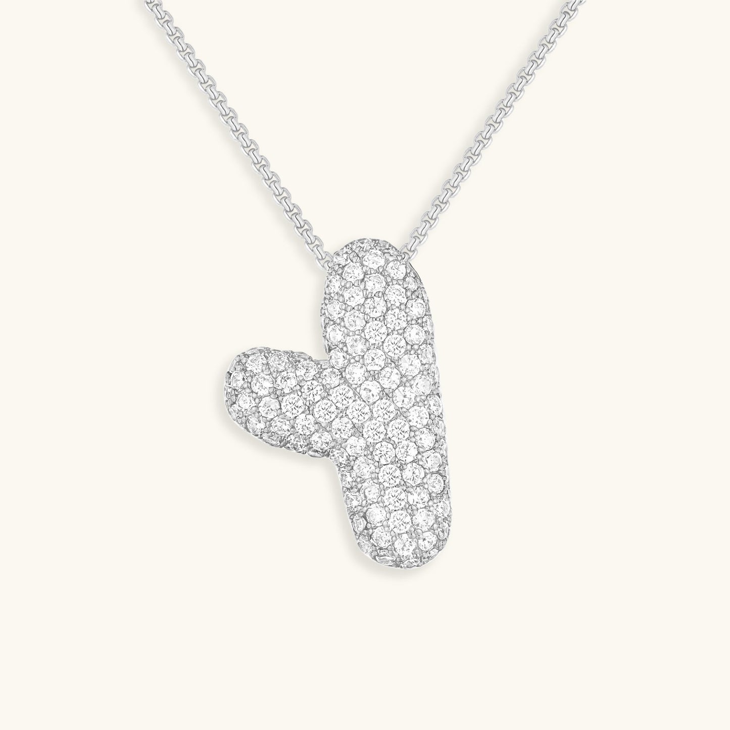 Zara Initial Diamant Halskæde
