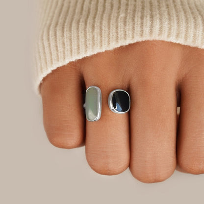 Akvamarin Wrap Ring i Sølv