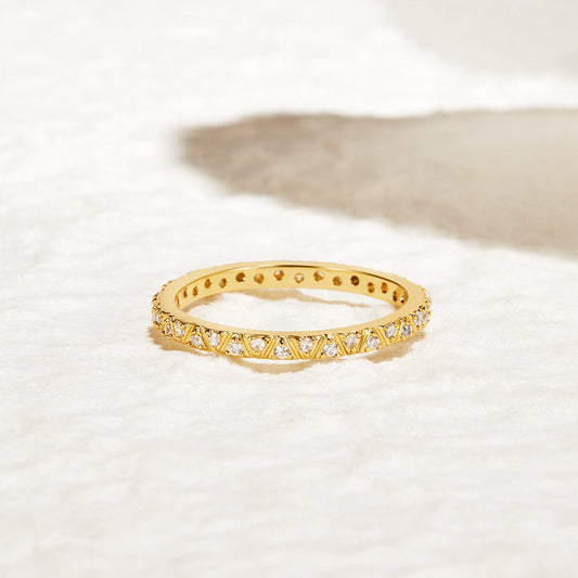 Arquette Guld- og Krystal Båndring