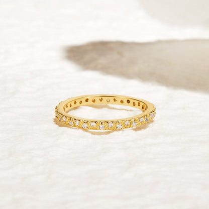Arquette Guld- og Krystal Båndring