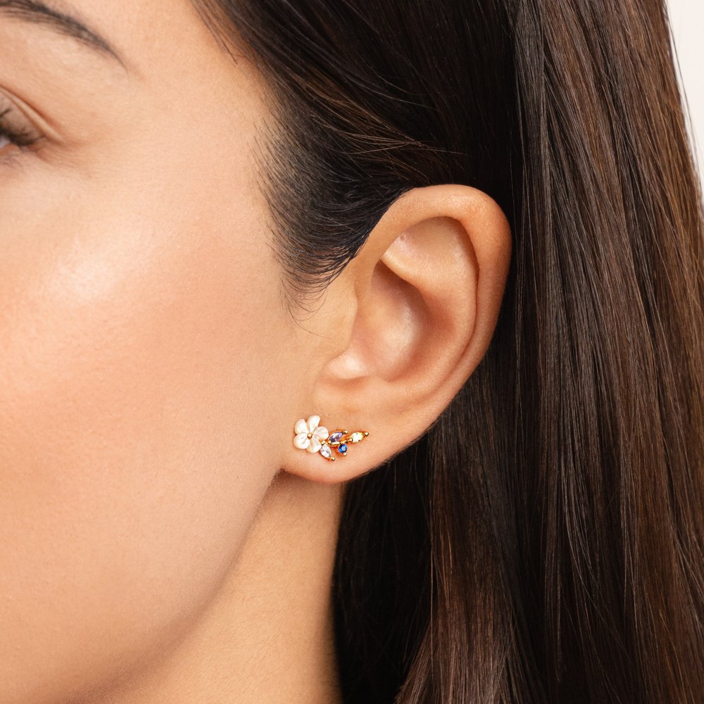 Krystalhvide Blomsterøreringe