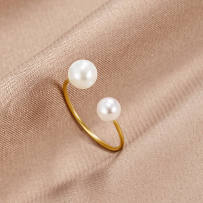 Durya Dobbelt Perle Wrap Ring