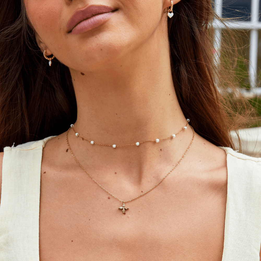 Elowyn Krystalblad Halskæde